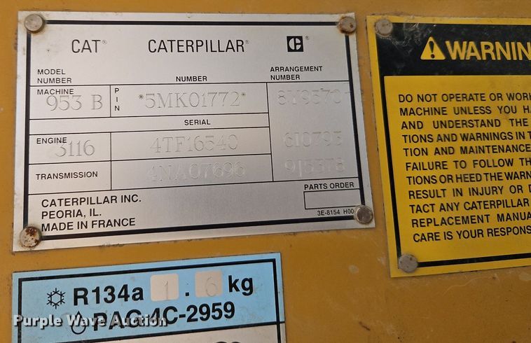 image for item DN7212 1994 Caterpillar  953B track loader