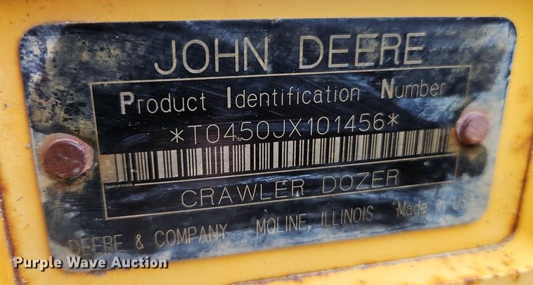 image for item DN7215 2005 John Deere 450J LT dozer