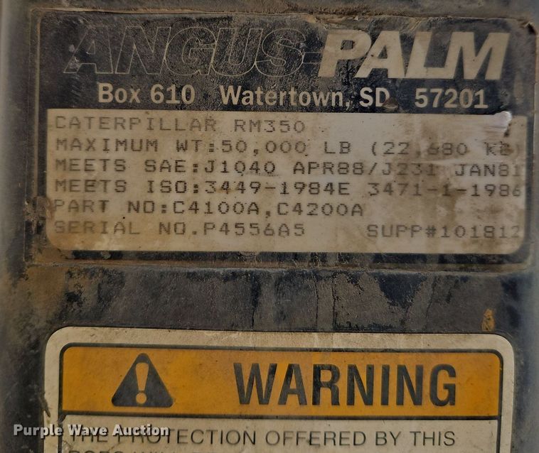 image for item DN7216 1995 Caterpillar  SM 350 soil stabilizer / reclaimer