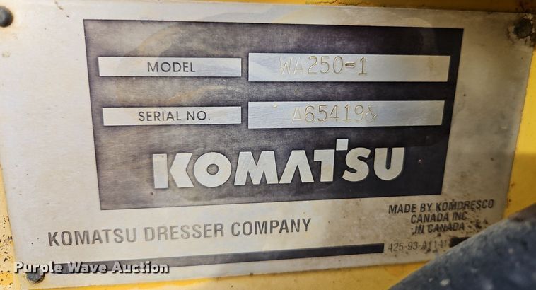 image for item DN7220 1994 Komatsu  WA250-1 wheel loader