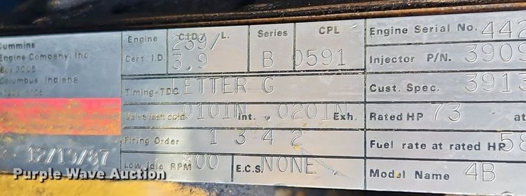 image for item DN7227 1988 Bomag BW12R pneumatic roller