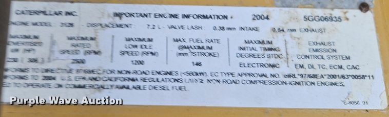 image for item DN7233 2005 Caterpillar  322C L excavator