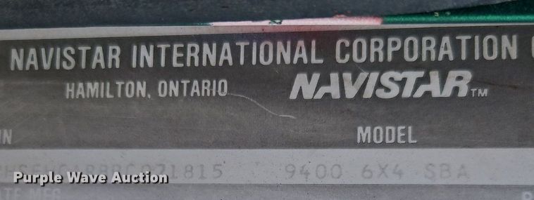 image for item DN7242 1993 International  9400 drilling rig truck