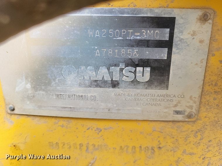 image for item DO4828 2002 Komatsu  WA250PT-3MC wheel loader