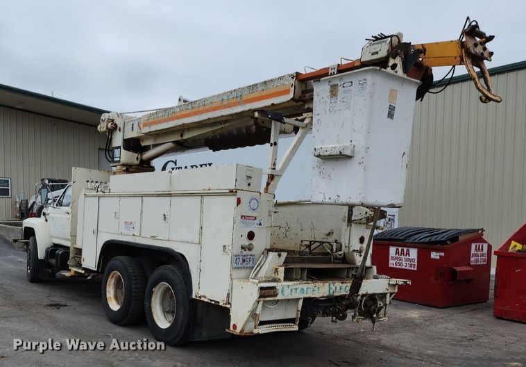 image for item DP1299 1985 Ford FT8000 digger derrick truck