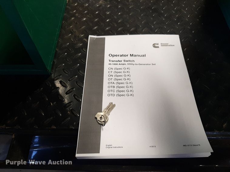 image for item DP2593 Onan 30EK L28807R generator