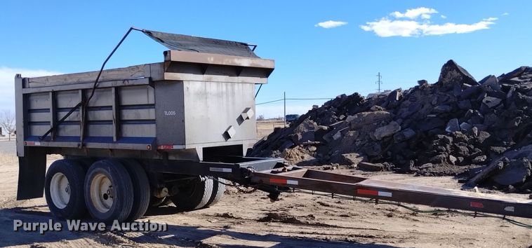 image for item DQ5972 2004 Leach Pup Dump end dump pup trailer