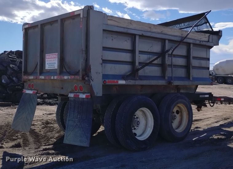 image for item DQ5972 2004 Leach Pup Dump end dump pup trailer
