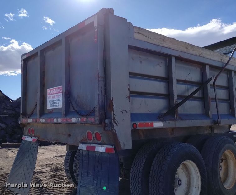 image for item DQ5972 2004 Leach Pup Dump end dump pup trailer
