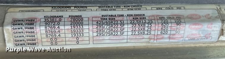 image for item DQ6360 2010 Peterbilt  365  dump truck