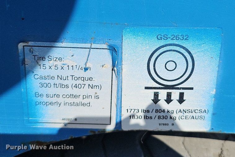 image for item DQ8586 Genie GS2632 scissor lift