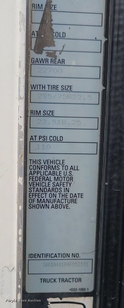 image for item DR7866 2004 Kenworth T800 dump truck