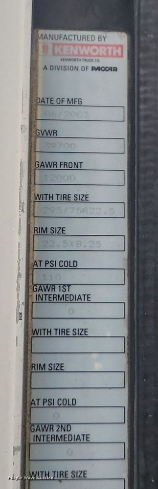 image for item DR7866 2004 Kenworth T800 dump truck