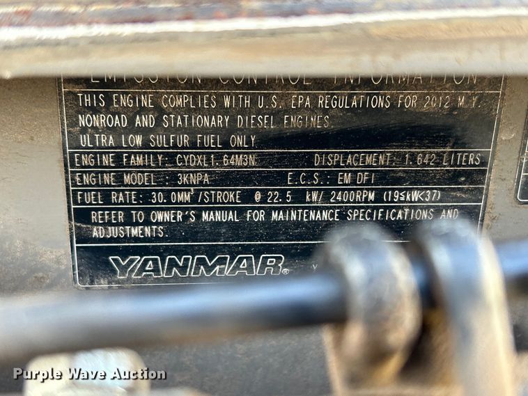 image for item DS0820 2012 Case CX36B mini excavator