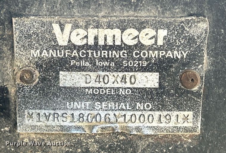 image for item DS0823 2000 Vermeer  D40X40 directional boring unit