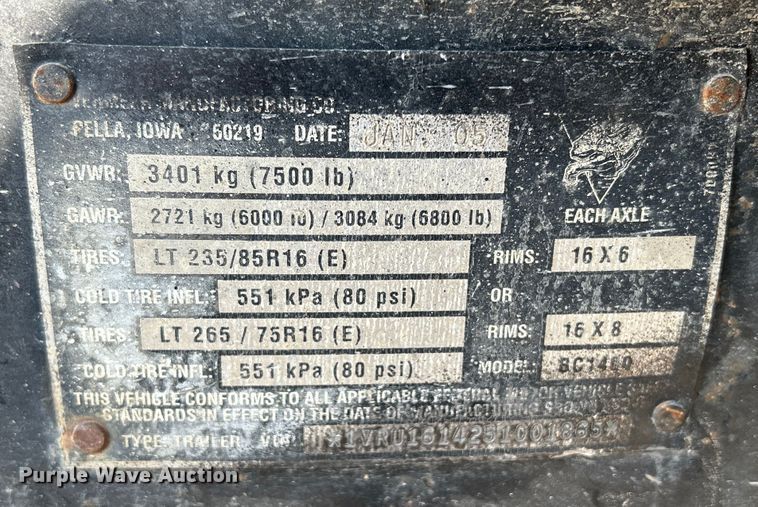 image for item DS0827 2005 Vermeer  BC1400 XL wood chipper