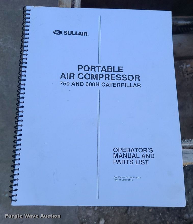 image for item DS7354 Sullair 750DTQCAT air compressor