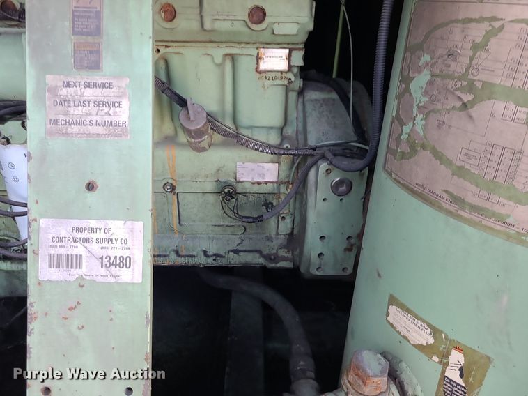 image for item DS7354 Sullair 750DTQCAT air compressor