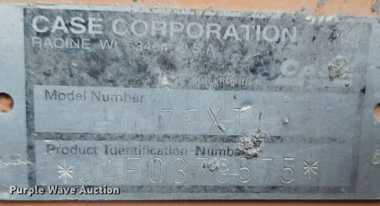 image for item DV9842 2002 Case 75XT skid steer loader