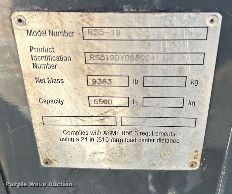 image for item EG1235 2007 Gehl RS5-19 telehandler