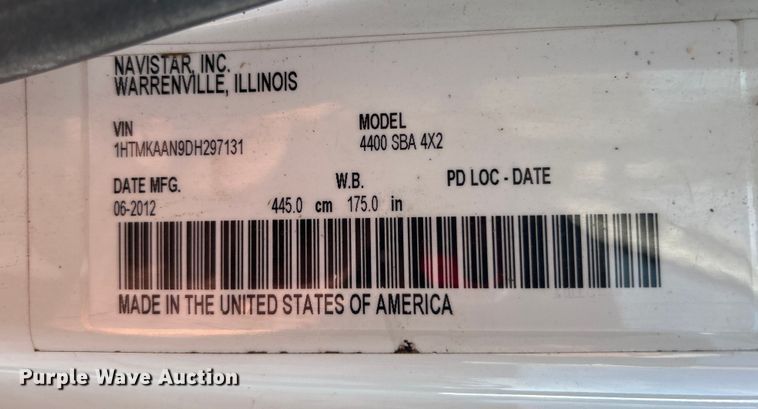 image for item EG1251 2013 International  440 SBA utility / service truck