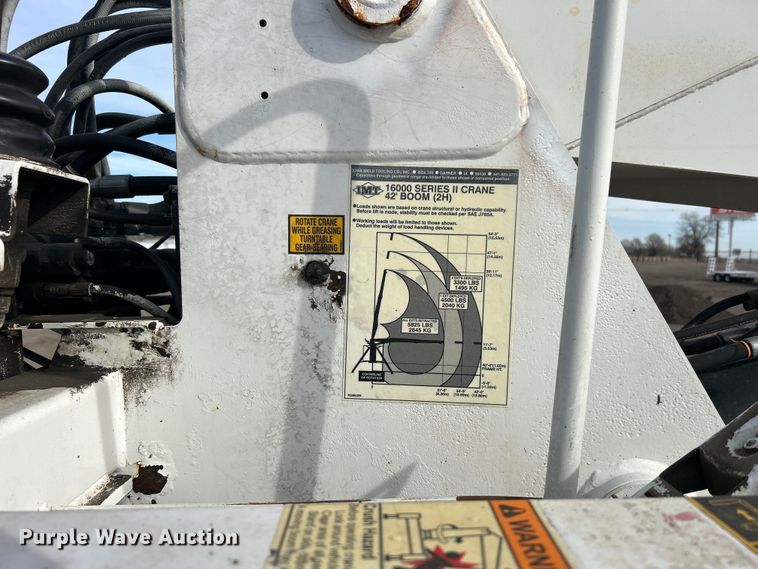 image for item EG1252 2002 Sterling L-Line crane truck