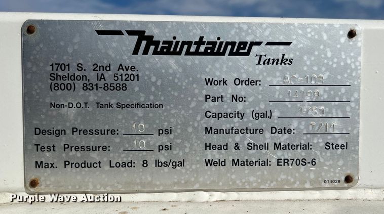 image for item EG1253 2012 Freightliner  Business Class M2 fuel / lube truck