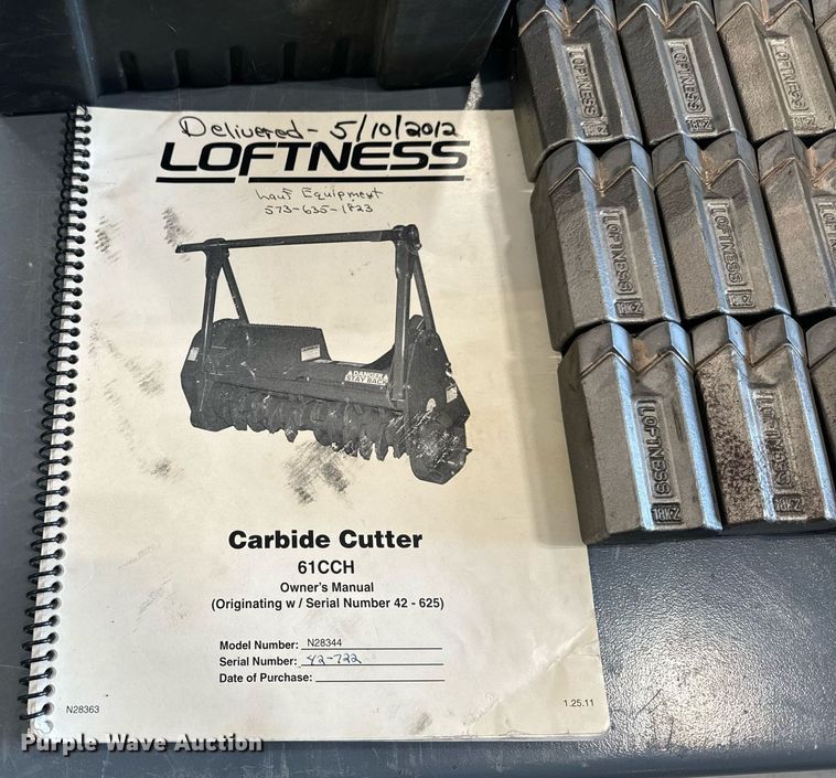 image for item EH6517 Loftness N28344 skid steer mulcher