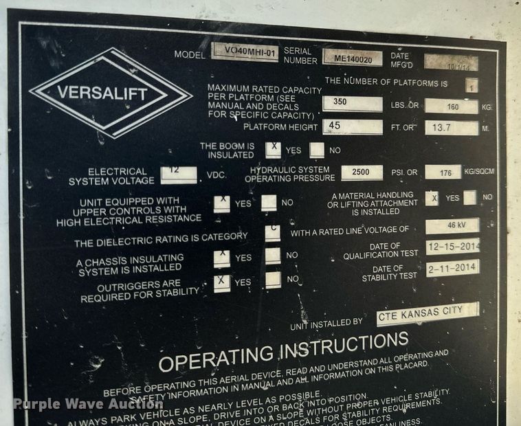 image for item EH6523 2014 Dodge Ram 5500HD bucket truck