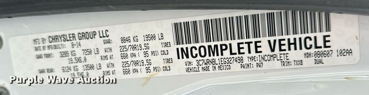 image for item EH6523 2014 Dodge Ram 5500HD bucket truck