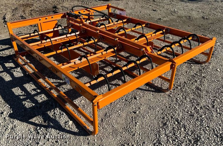 image for item EH6538 2023 LandHonor HAG-12-24Q skid steer bale accumulator grapple