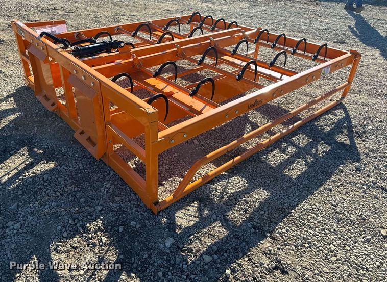 image for item EH6538 2023 LandHonor HAG-12-24Q skid steer bale accumulator grapple