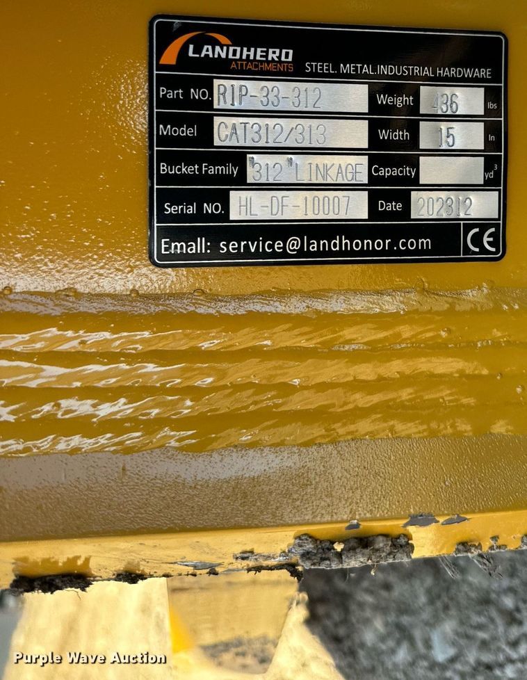 image for item EH6540 2023 Landhero  CAT312/313 excavator ripper tooth