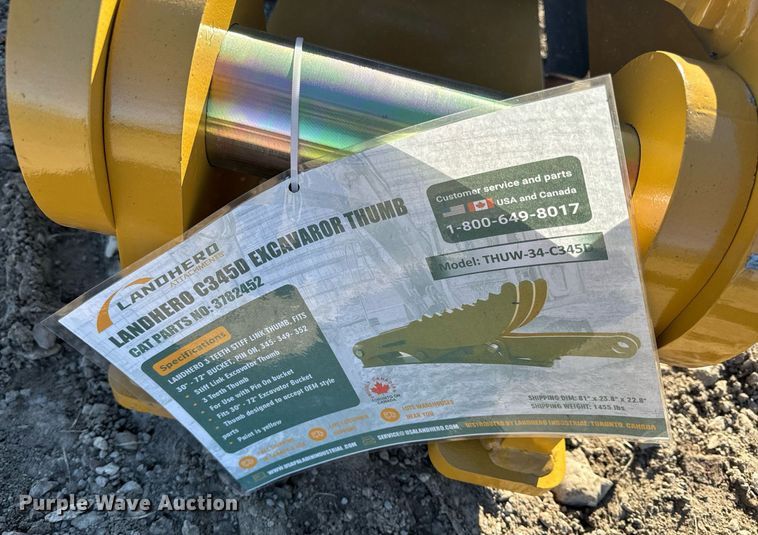 image for item EH6542 2023 Landhero  CAT345D excavator thumb