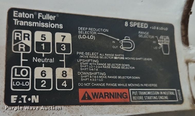 image for item EI3524 1995 Volvo Autocar dump truck