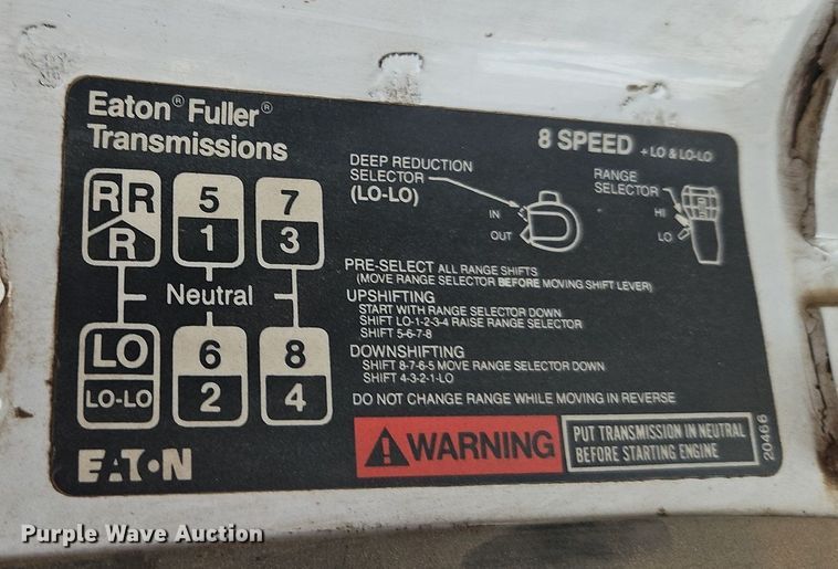 image for item EI3526 1995 Volvo Autocar dump truck