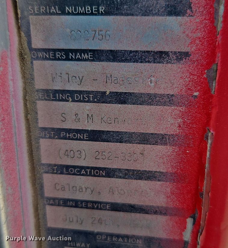 image for item EI3527 1974 Kenworth  water truck