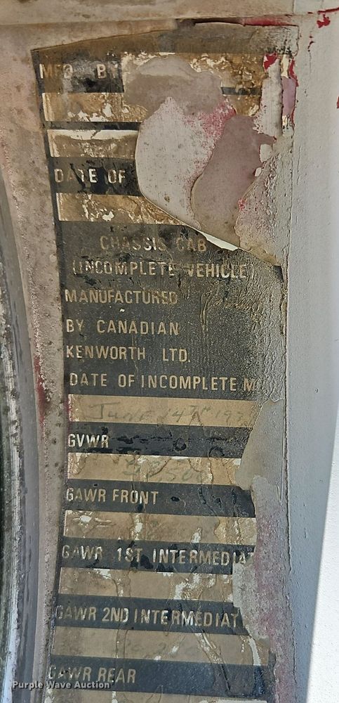 image for item EI3527 1974 Kenworth  water truck