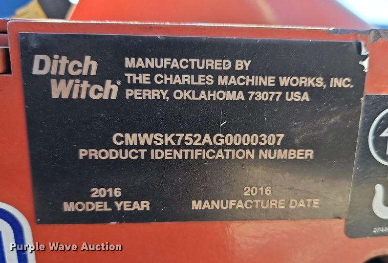 image for item EI3574 2016 Ditch Witch SK752 compact utility loader