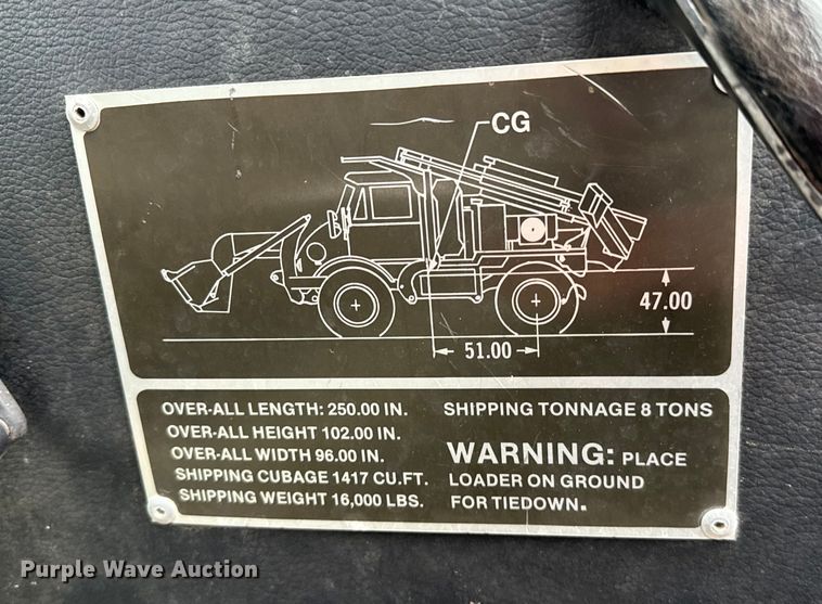 image for item EJ0304 Freightliner Unimog FLU419 emplacement excavator