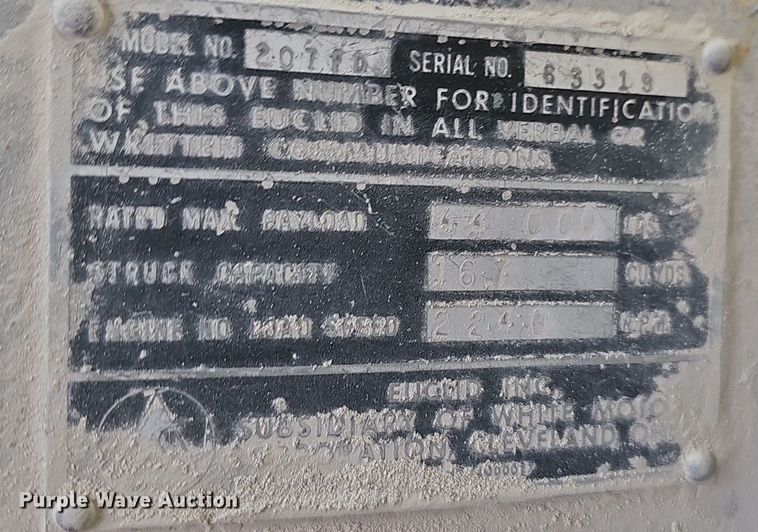 image for item EJ5935 Euclid 207FD haul truck