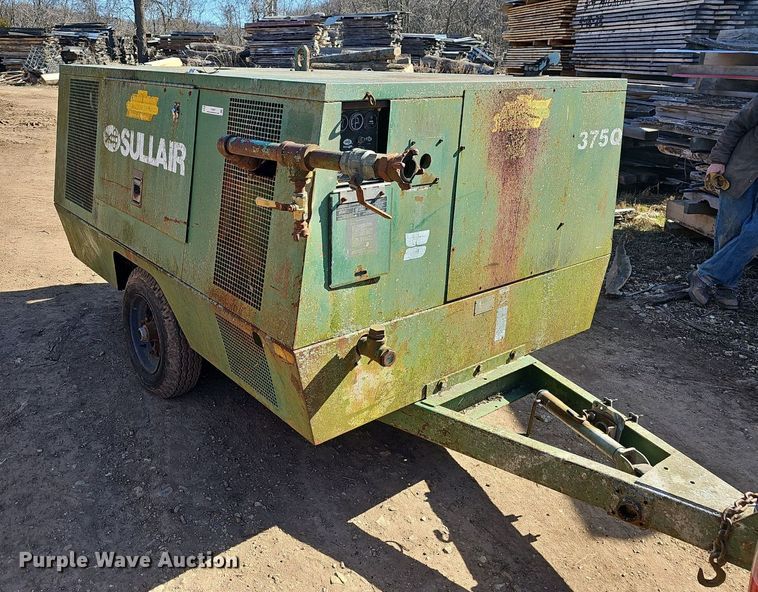 image for item EJ5947 1993 Sullair  375DPQ-JD air compressor