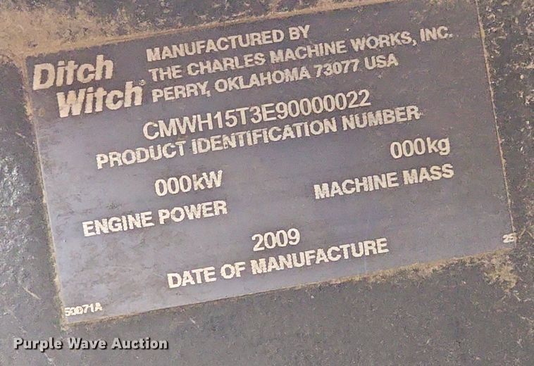 image for item EJ5962 2009 Ditch Witch HT115 cable plow