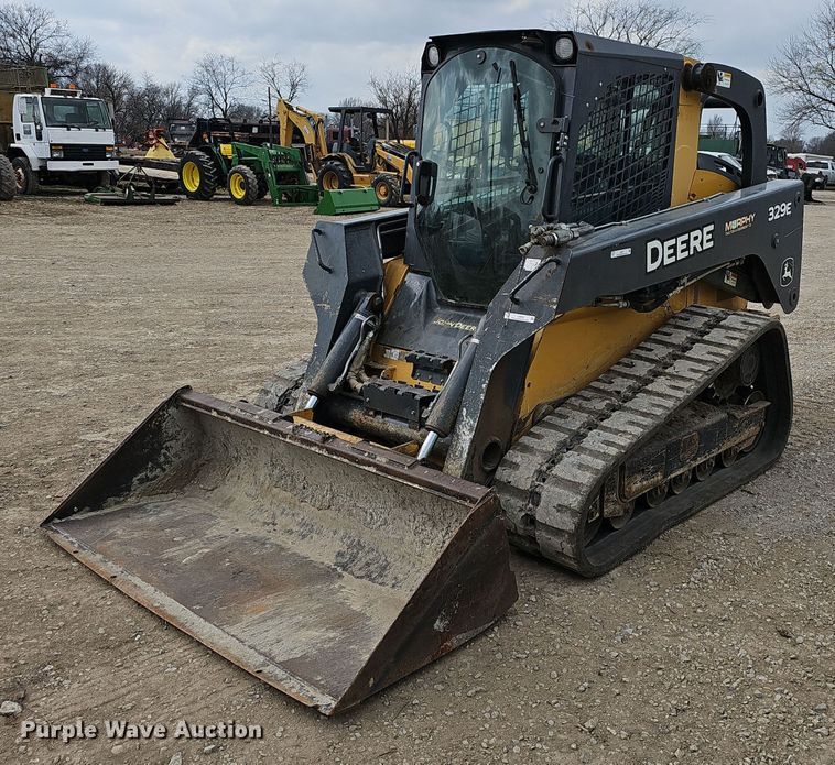 image for item EJ6071 2015 John Deere 329E tracked skid steer loader