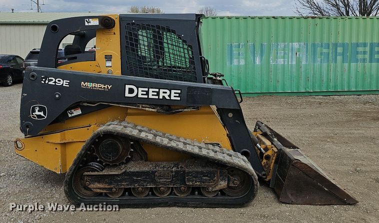 image for item EJ6071 2015 John Deere 329E tracked skid steer loader