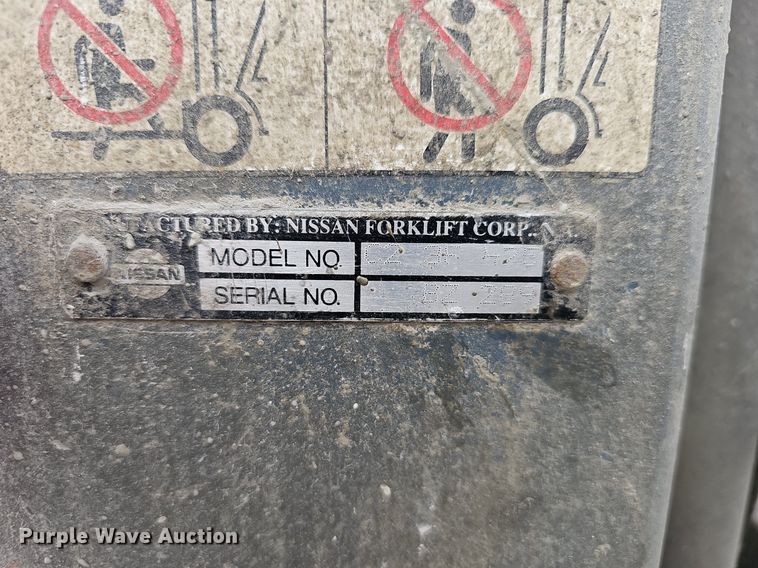 image for item EJ6075 Nissan  CPJ2A25PV forklift