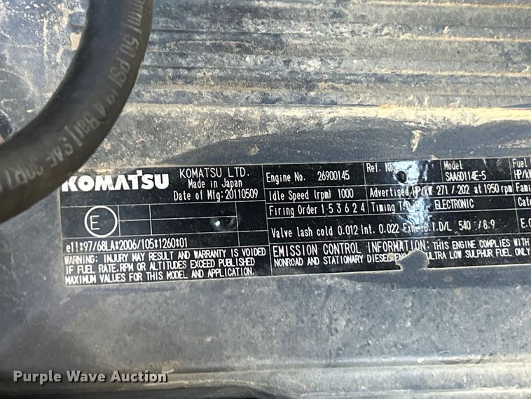 image for item EK4155 2011 Komatsu PC360LC-10 excavator