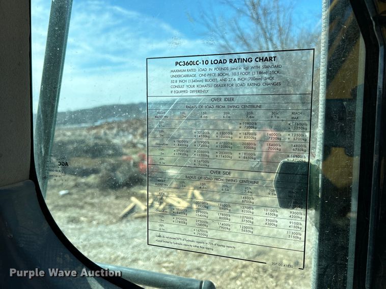 image for item EK4155 2011 Komatsu PC360LC-10 excavator