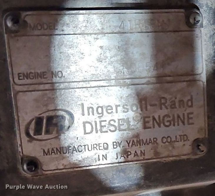 image for item IB9569 2007 Ingersoll Rand P185 air compressor/ sandblaster