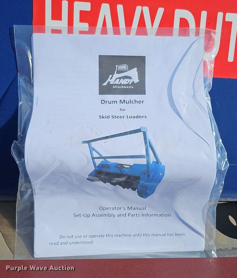 image for item IO9881 Handy Attachments HBDM72 skid steer mulcher